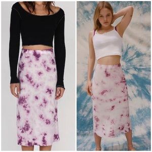 Realisation tie dye midi skirt